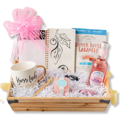 Boss Lady Basket Apple Blossom Gift Baskets