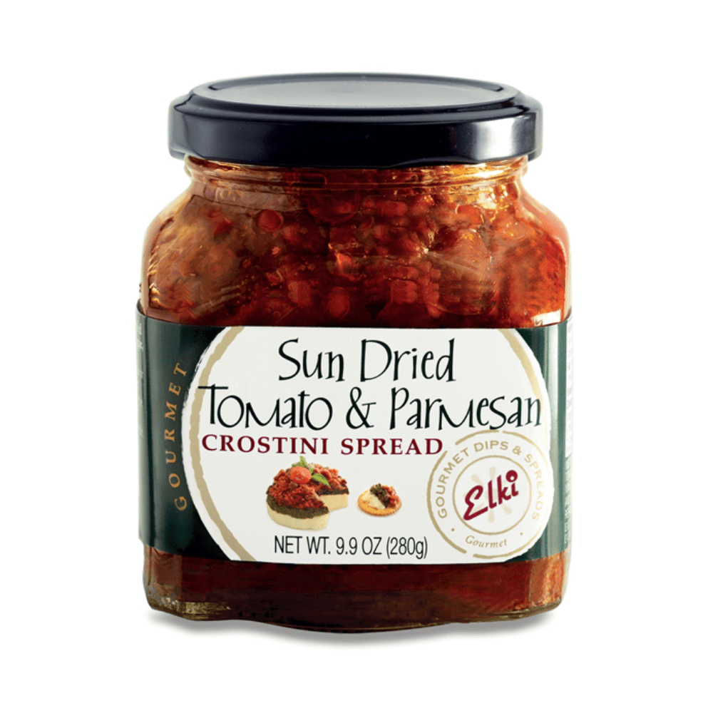 9.9 oz. jar of Gourmet Sun Dried Tomato and Parmesan Crostini Spread made in Washington