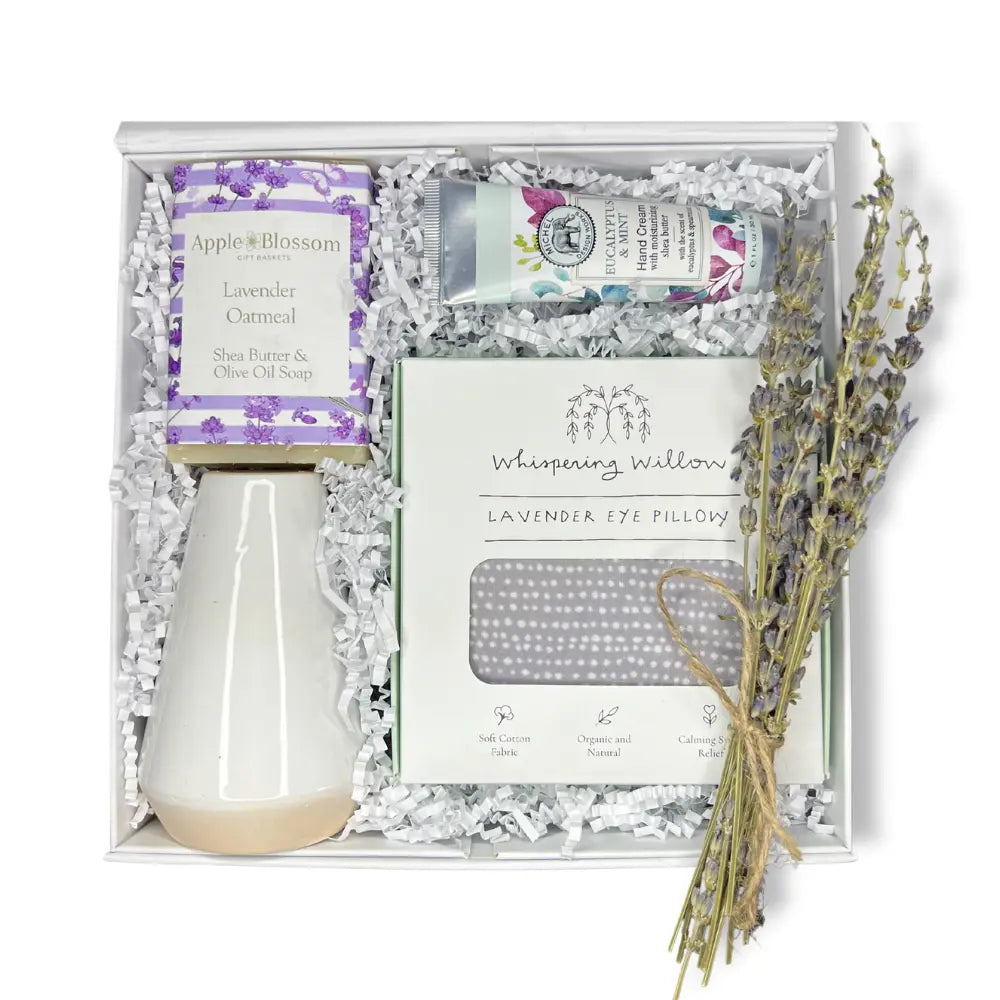 Relaxing Lavender Apple Blossom Gift Baskets