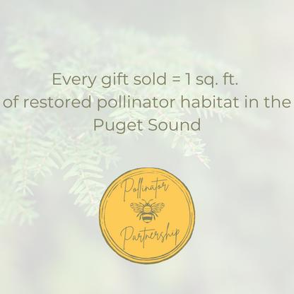 every gift sold by apple blossom gift baskets helps contribute to the restoration of pollinator habitat in Seattle