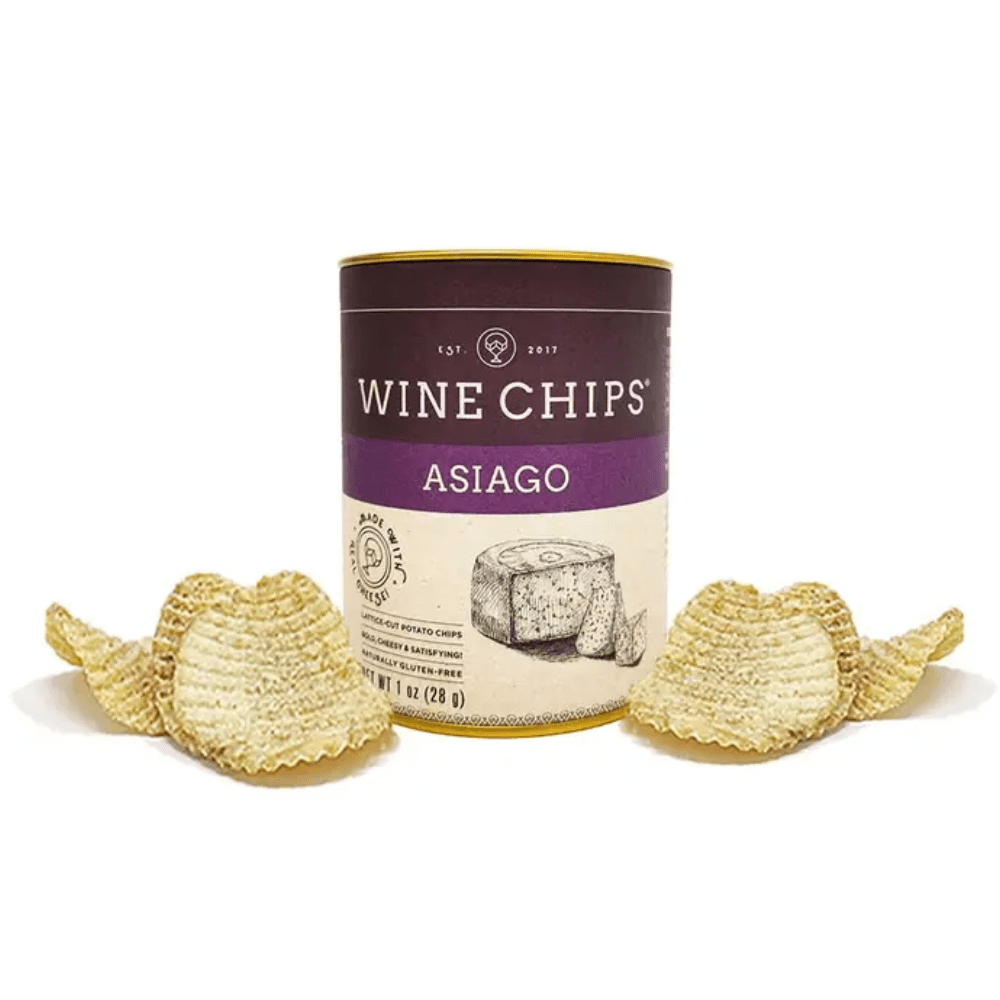 asiago wine chips are a delicious snack that pairs perfectly with red wine