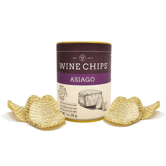 asiago wine chips are a delicious snack that pairs perfectly with red wine