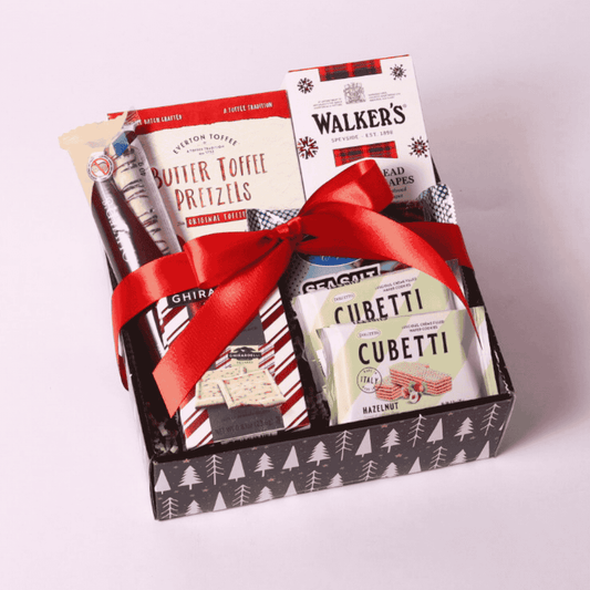 Christmas Treats Gift Tray with locally made snacks, ideal for corporate gifting and holiday celebrations.