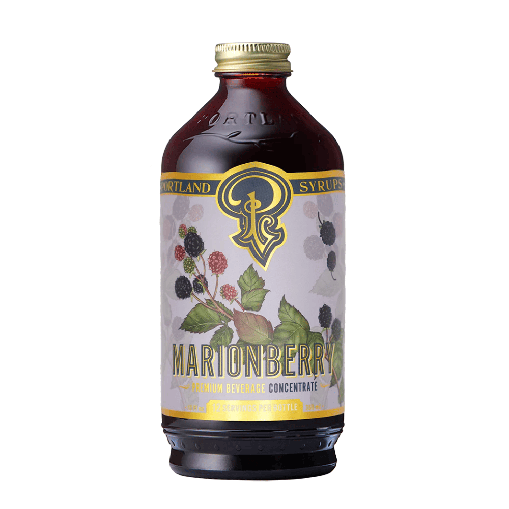 Marionberry Beverage Syrup 3.4oz Portland syrups.  Best seller and perfect to add to a cocktail or mix with club soda.