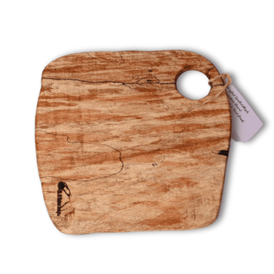 Handcrafted charcuterie board made in Washington, milled and kiln-dried from salvaged Snoqualmie Valley logs, finished with food-safe oil and wax.